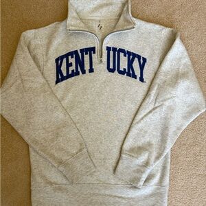 Gray Kentucky Quarter-Zip Sweatshirt